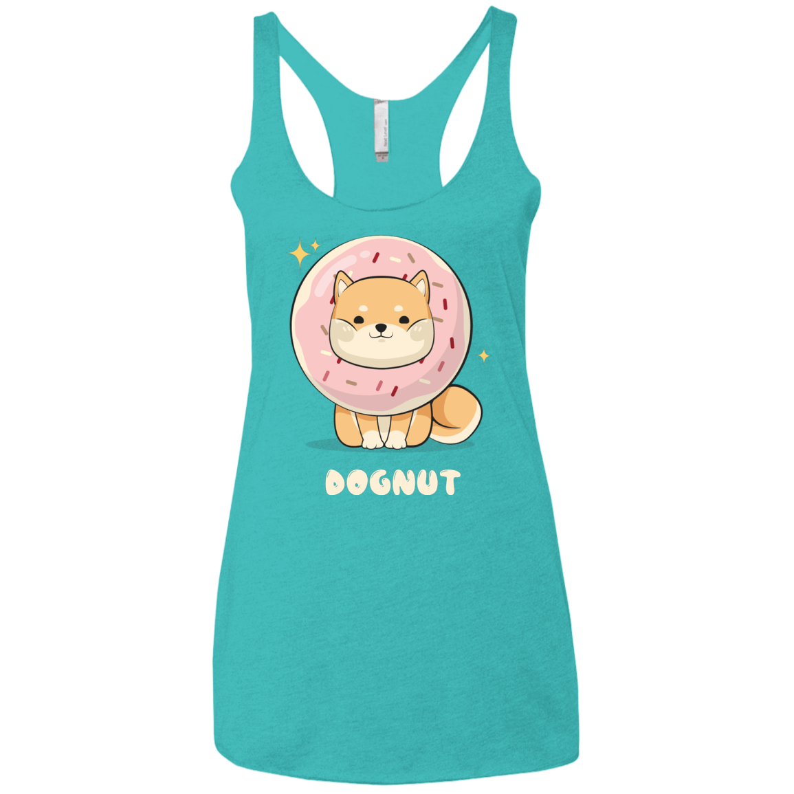T-Shirts Tahiti Blue / X-Small Dognut Women's Triblend Racerback Tank