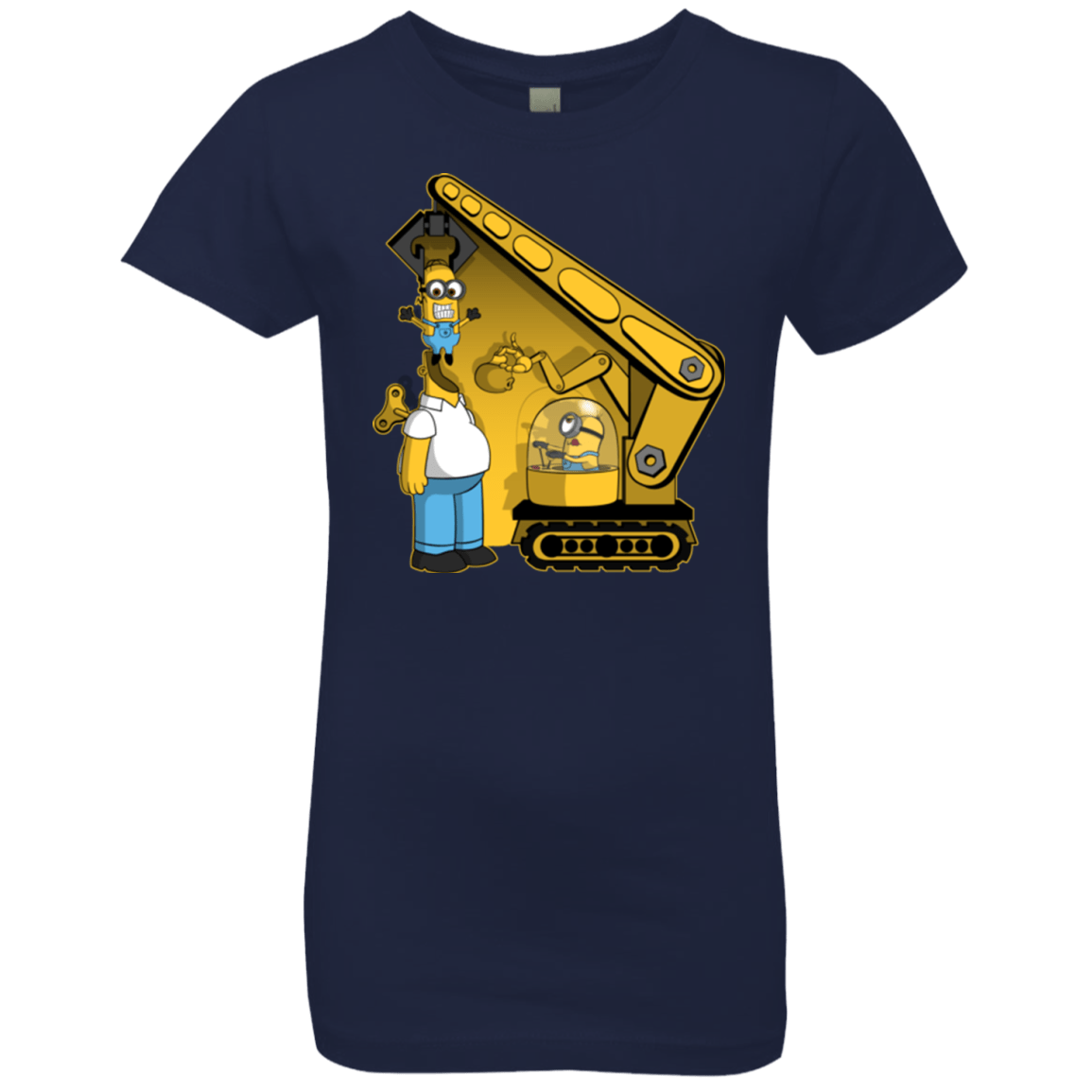 T-Shirts Midnight Navy / YXS Doh Minion Girls Premium T-Shirt