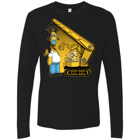 T-Shirts Black / Small Doh Minion Men's Premium Long Sleeve