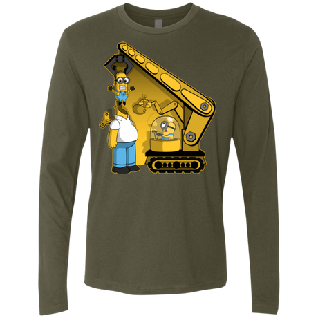 T-Shirts Military Green / Small Doh Minion Men's Premium Long Sleeve