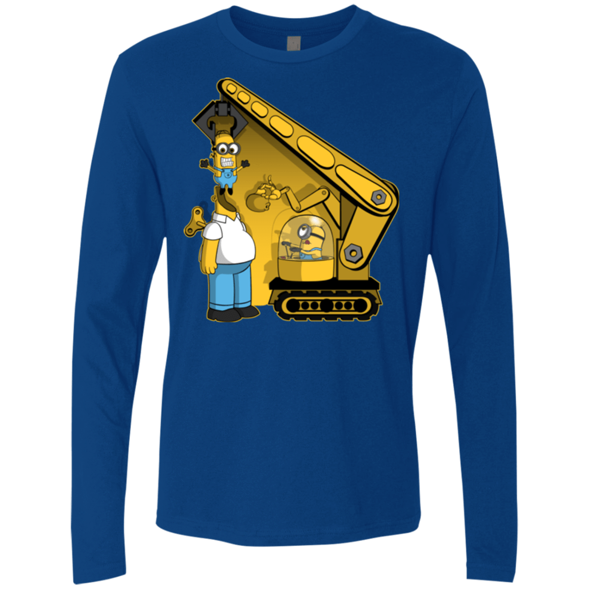 T-Shirts Royal / Small Doh Minion Men's Premium Long Sleeve