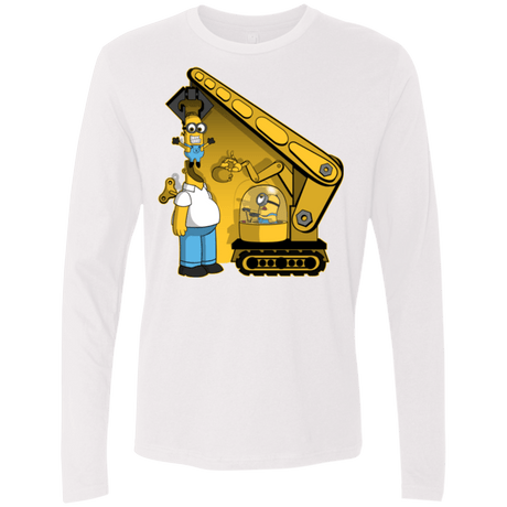 T-Shirts White / Small Doh Minion Men's Premium Long Sleeve