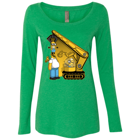 T-Shirts Envy / Small Doh Minion Women's Triblend Long Sleeve Shirt