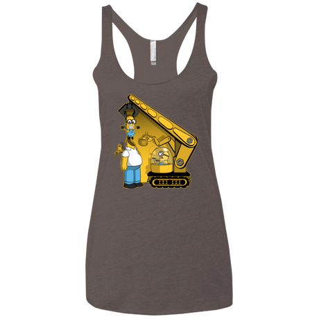 T-Shirts Macchiato / X-Small Doh Minion Women's Triblend Racerback Tank