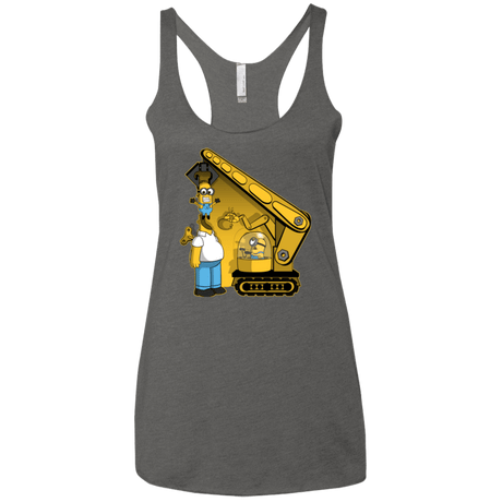 T-Shirts Premium Heather / X-Small Doh Minion Women's Triblend Racerback Tank