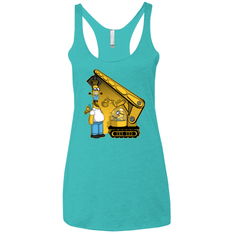 T-Shirts Tahiti Blue / X-Small Doh Minion Women's Triblend Racerback Tank