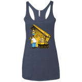 T-Shirts Vintage Navy / X-Small Doh Minion Women's Triblend Racerback Tank