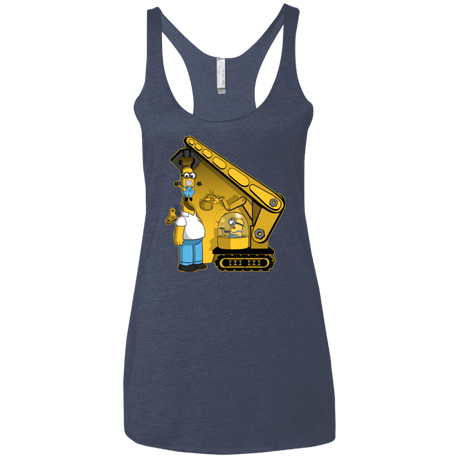 T-Shirts Vintage Navy / X-Small Doh Minion Women's Triblend Racerback Tank