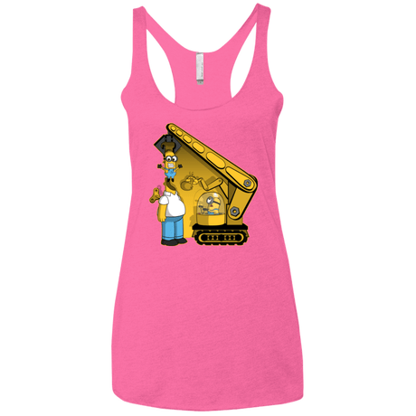 T-Shirts Vintage Pink / X-Small Doh Minion Women's Triblend Racerback Tank