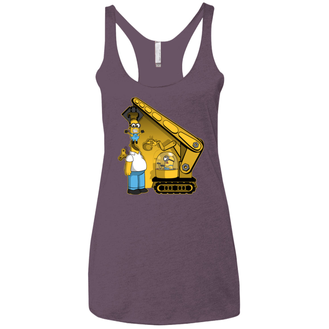 T-Shirts Vintage Purple / X-Small Doh Minion Women's Triblend Racerback Tank