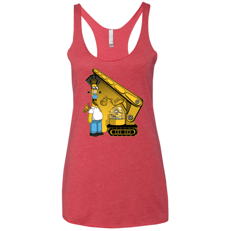 T-Shirts Vintage Red / X-Small Doh Minion Women's Triblend Racerback Tank