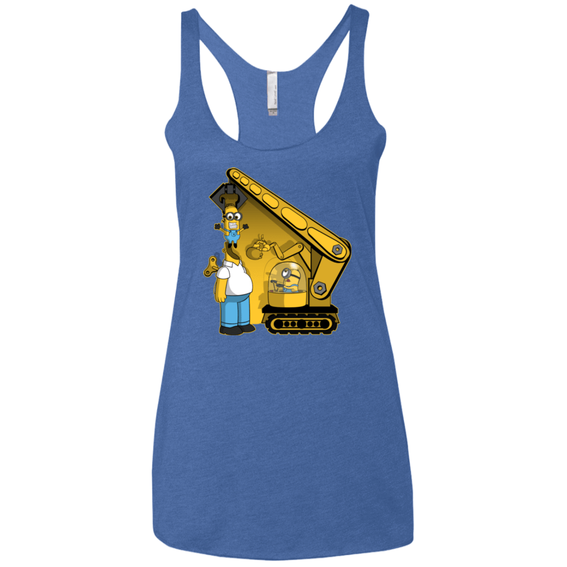 T-Shirts Vintage Royal / X-Small Doh Minion Women's Triblend Racerback Tank