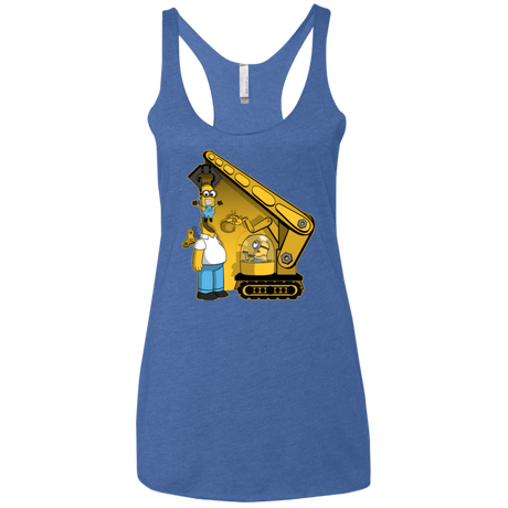 T-Shirts Vintage Royal / X-Small Doh Minion Women's Triblend Racerback Tank