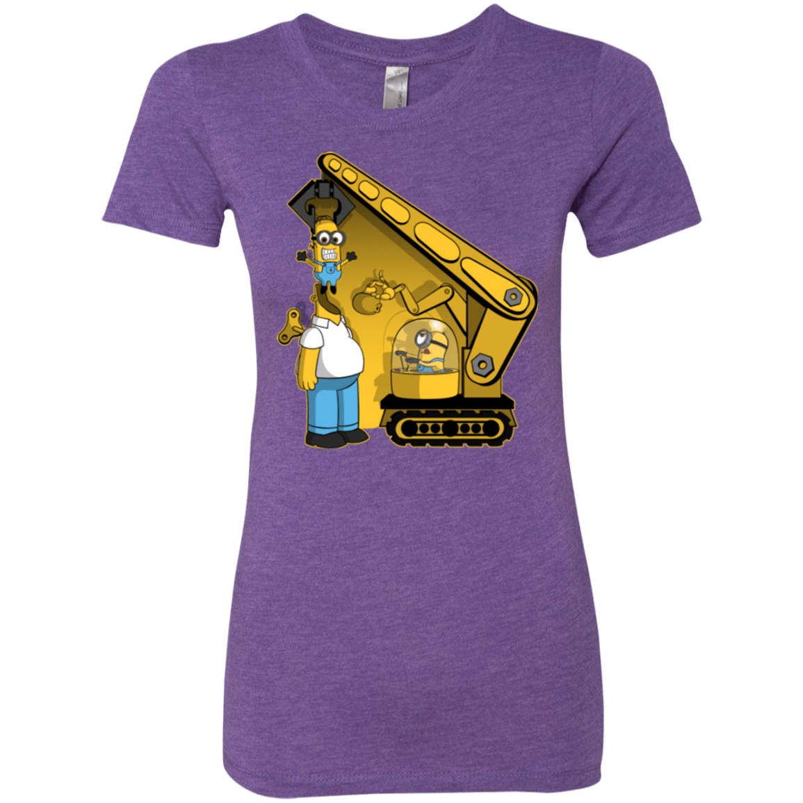 T-Shirts Purple Rush / Small Doh Minion Women's Triblend T-Shirt