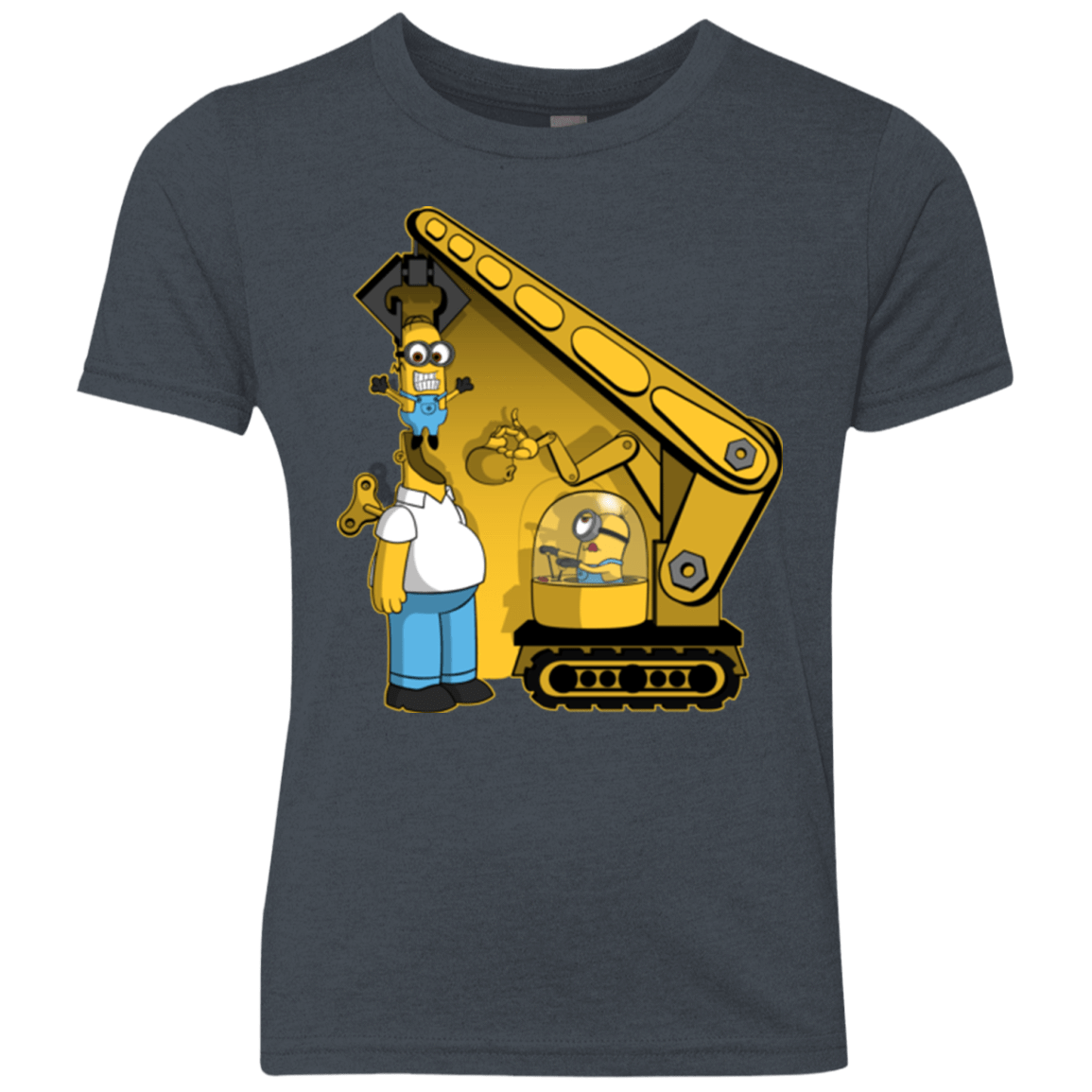 T-Shirts Vintage Navy / YXS Doh Minion Youth Triblend T-Shirt