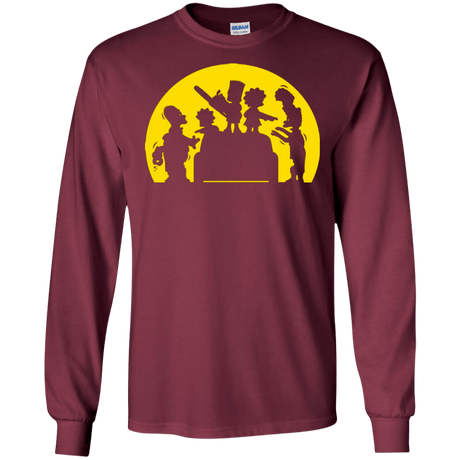 T-Shirts Maroon / S Doh Zombies Men's Long Sleeve T-Shirt