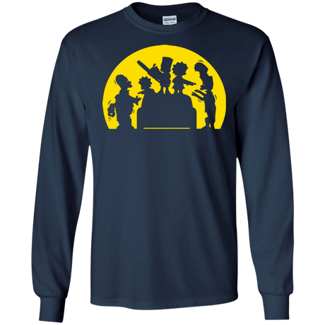 T-Shirts Navy / S Doh Zombies Men's Long Sleeve T-Shirt