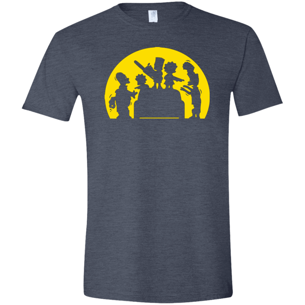 T-Shirts Heather Navy / S Doh Zombies Men's Semi-Fitted Softstyle