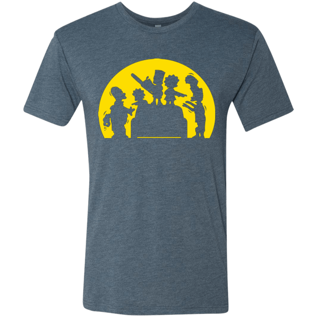 T-Shirts Indigo / S Doh Zombies Men's Triblend T-Shirt