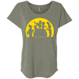 T-Shirts Venetian Grey / X-Small Doh Zombies Triblend Dolman Sleeve