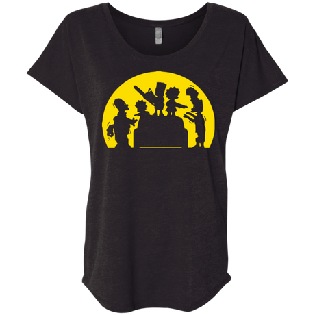 T-Shirts Vintage Black / X-Small Doh Zombies Triblend Dolman Sleeve