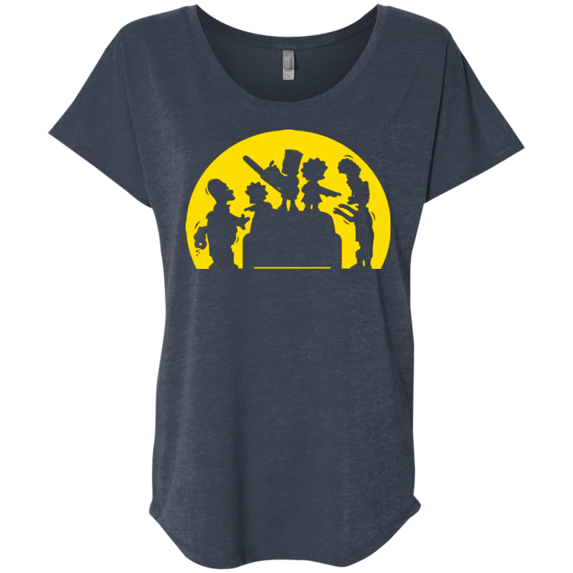 T-Shirts Vintage Navy / X-Small Doh Zombies Triblend Dolman Sleeve