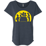 T-Shirts Vintage Navy / X-Small Doh Zombies Triblend Dolman Sleeve