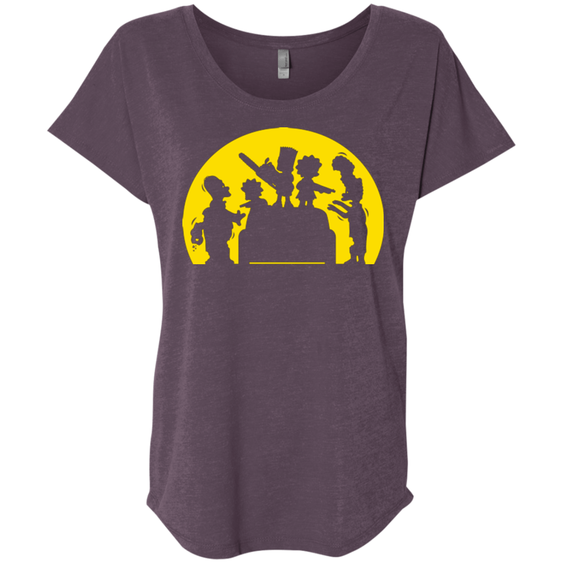 T-Shirts Vintage Purple / X-Small Doh Zombies Triblend Dolman Sleeve