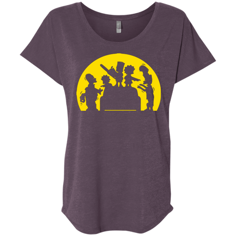 T-Shirts Vintage Purple / X-Small Doh Zombies Triblend Dolman Sleeve
