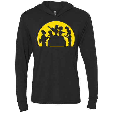 T-Shirts Vintage Black / X-Small Doh Zombies Triblend Long Sleeve Hoodie Tee