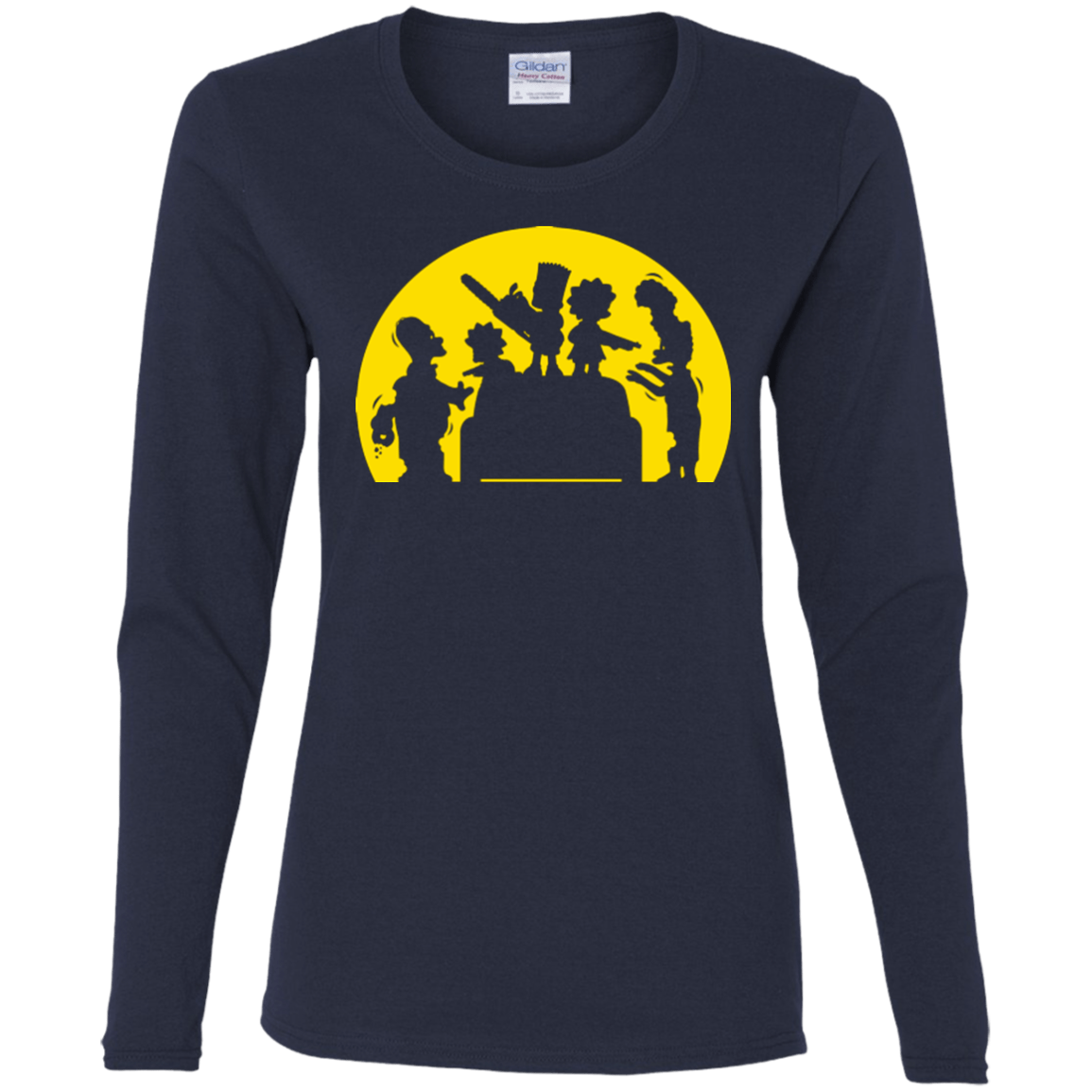 T-Shirts Navy / S Doh Zombies Women's Long Sleeve T-Shirt