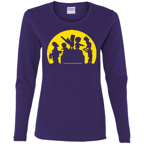 T-Shirts Purple / S Doh Zombies Women's Long Sleeve T-Shirt