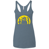 T-Shirts Indigo / X-Small Doh Zombies Women's Triblend Racerback Tank