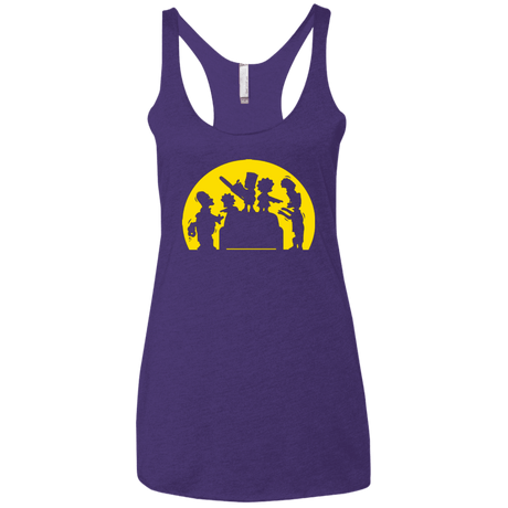 T-Shirts Purple Rush / X-Small Doh Zombies Women's Triblend Racerback Tank