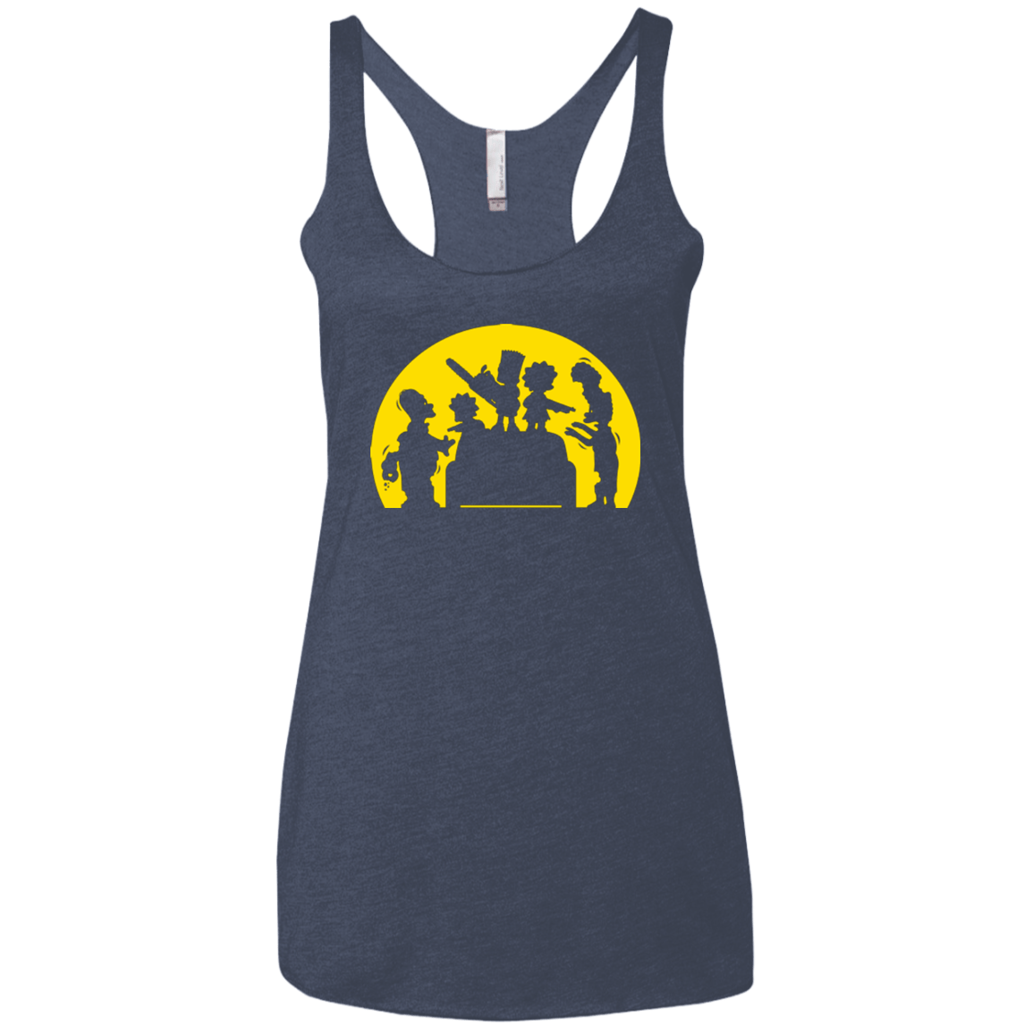T-Shirts Vintage Navy / X-Small Doh Zombies Women's Triblend Racerback Tank