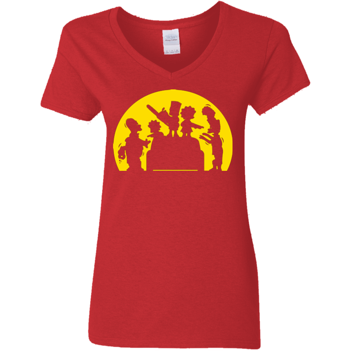 T-Shirts Red / S Doh Zombies Women's V-Neck T-Shirt