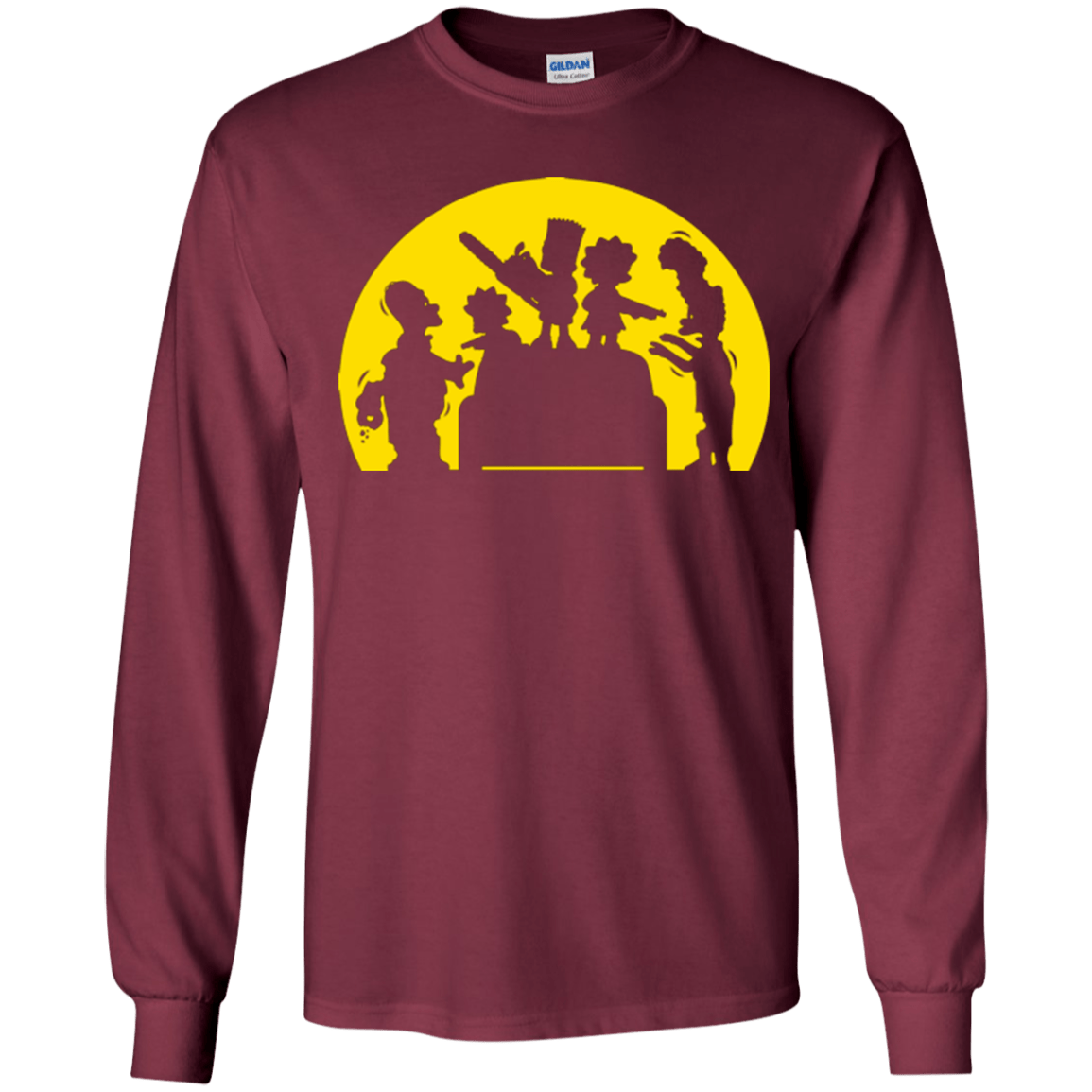 T-Shirts Maroon / YS Doh Zombies Youth Long Sleeve T-Shirt