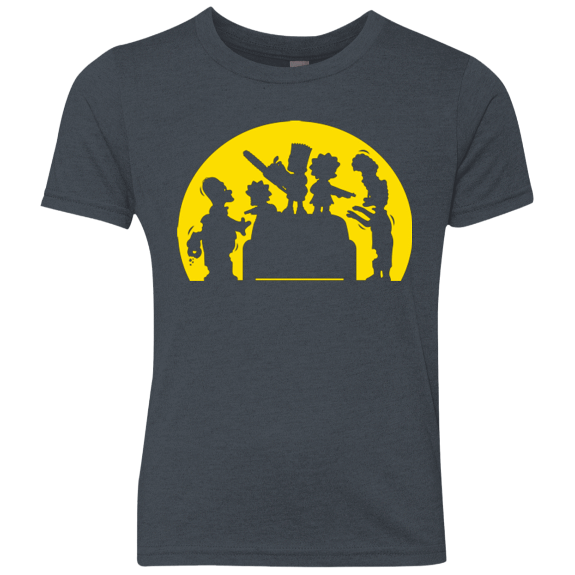 T-Shirts Vintage Navy / YXS Doh Zombies Youth Triblend T-Shirt