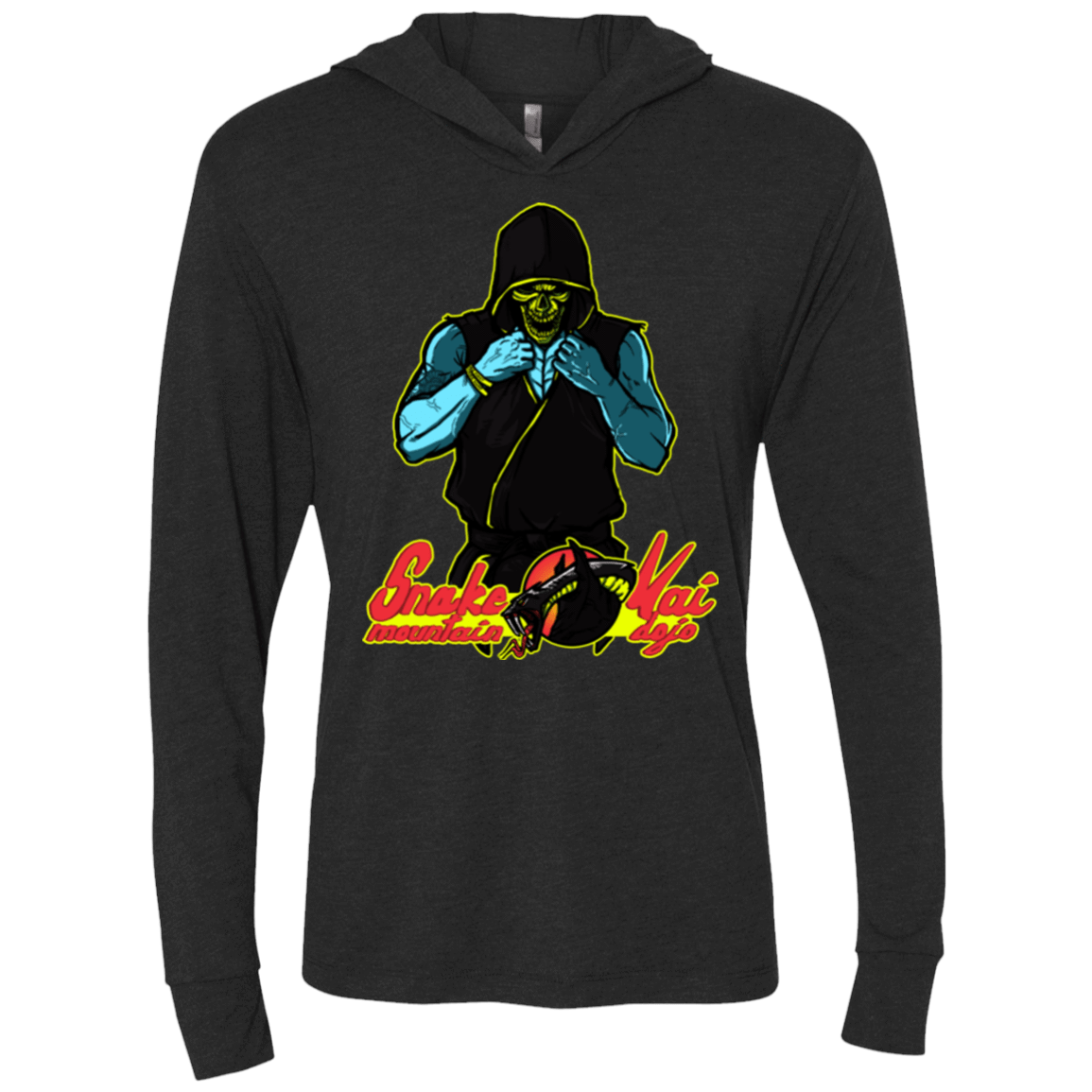 T-Shirts Vintage Black / X-Small Dojo Master Triblend Long Sleeve Hoodie Tee