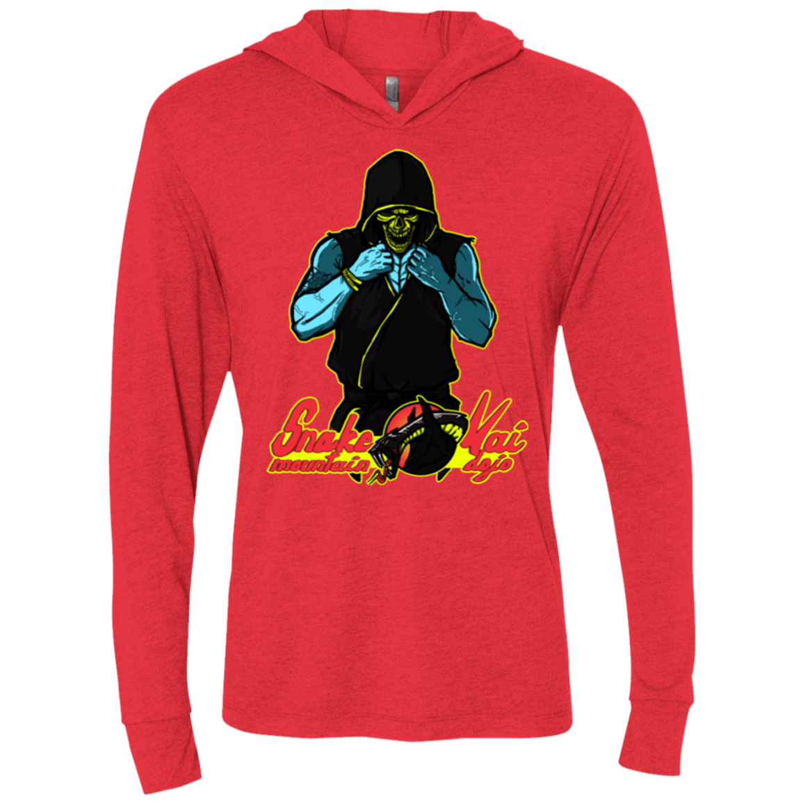 T-Shirts Vintage Red / X-Small Dojo Master Triblend Long Sleeve Hoodie Tee