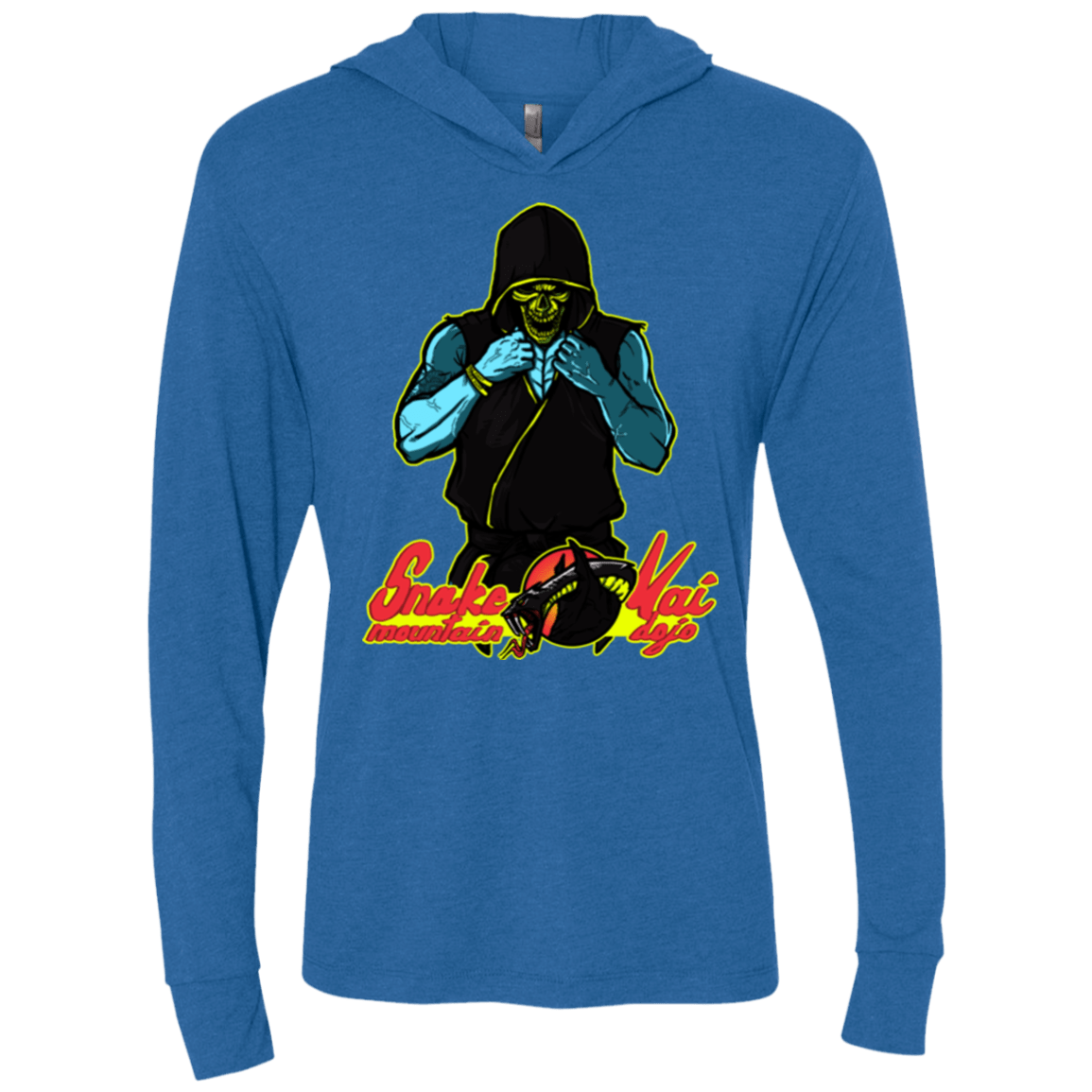 T-Shirts Vintage Royal / X-Small Dojo Master Triblend Long Sleeve Hoodie Tee