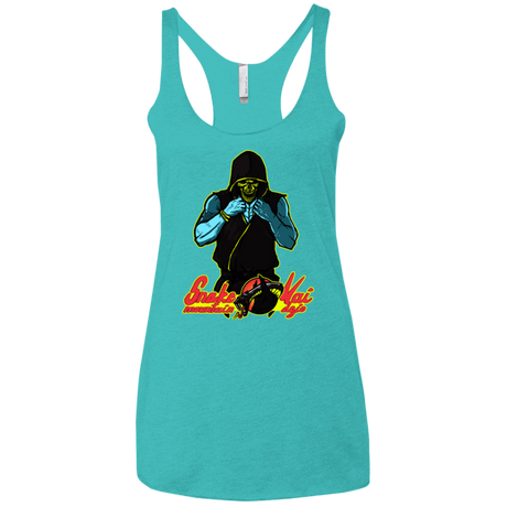 T-Shirts Tahiti Blue / X-Small Dojo Master Women's Triblend Racerback Tank