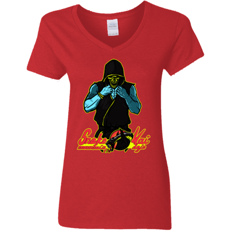 T-Shirts Red / S Dojo Master Women's V-Neck T-Shirt