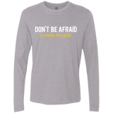 T-Shirts Heather Grey / Small Don_t Be Afraid To Make Misteaks Men's Premium Long Sleeve