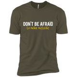 T-Shirts Military Green / X-Small Don_t Be Afraid To Make Misteaks Men's Premium T-Shirt