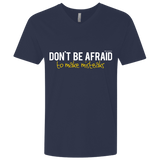 T-Shirts Midnight Navy / X-Small Don_t Be Afraid To Make Misteaks Men's Premium V-Neck