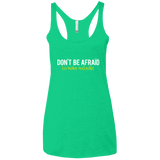 T-Shirts Envy / X-Small Don_t Be Afraid To Make Misteaks Women's Triblend Racerback Tank