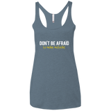 T-Shirts Indigo / X-Small Don_t Be Afraid To Make Misteaks Women's Triblend Racerback Tank