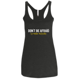 T-Shirts Vintage Black / X-Small Don_t Be Afraid To Make Misteaks Women's Triblend Racerback Tank