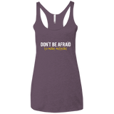 T-Shirts Vintage Purple / X-Small Don_t Be Afraid To Make Misteaks Women's Triblend Racerback Tank